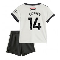 Echipament fotbal Manchester United Christian Eriksen #14 Tricou Treilea 2024-25 pentru copii maneca scurta (+ Pantaloni scurti)